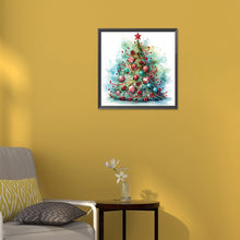 Load image into Gallery viewer, Diamond Painting - Partial Special Shaped - Christmas tree (30*30CM)
