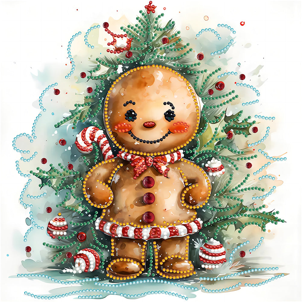 Diamond Painting - Partial Special Shaped - Christmas tree (30*30CM)