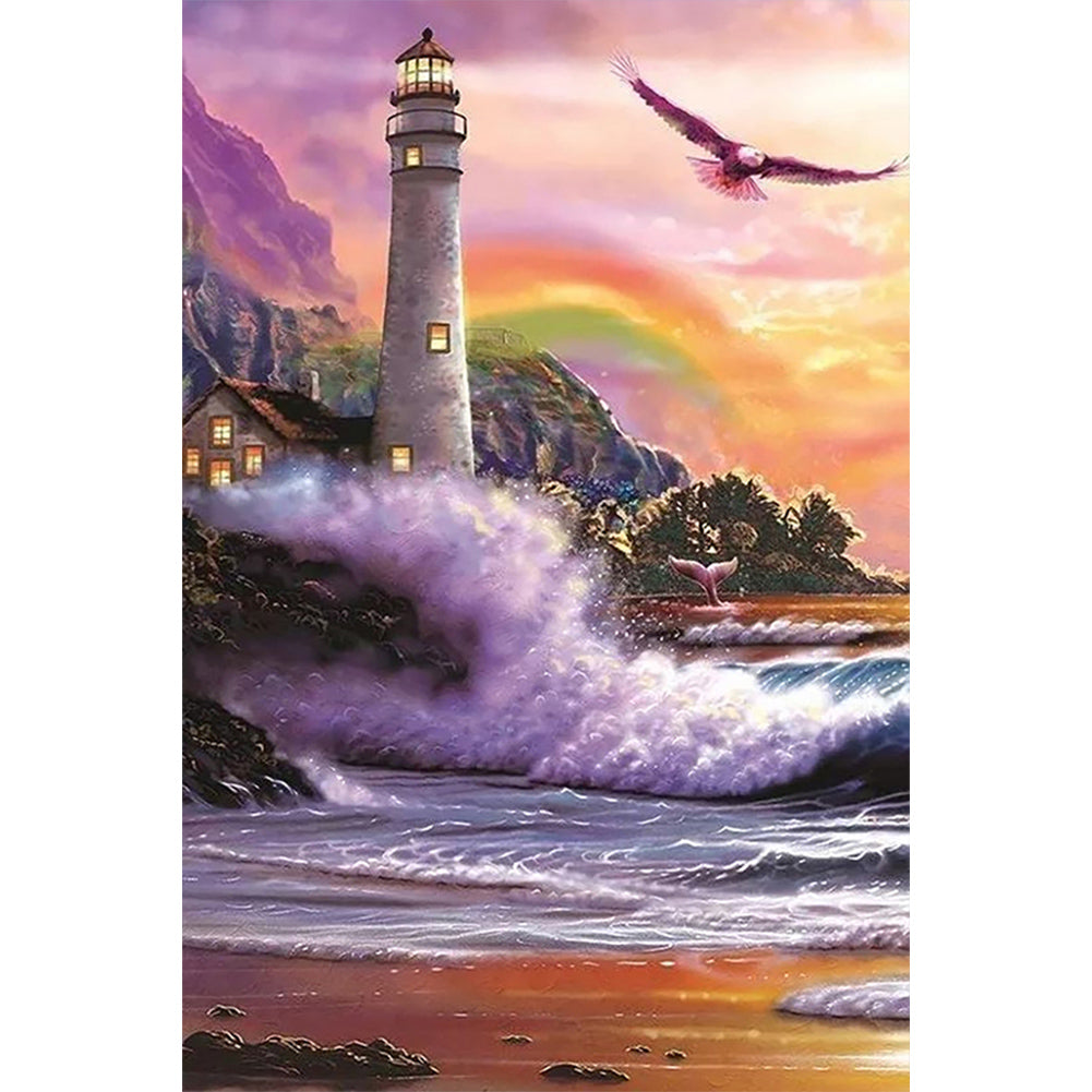 Diamond Painting - Full Round - seaside lighthouse (40*60CM)