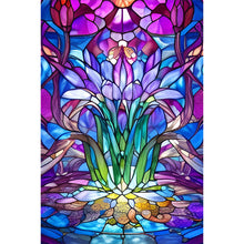 Load image into Gallery viewer, Diamond Painting - Full Round - lotus glass art (40*60CM)
