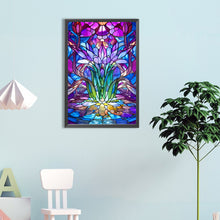 Load image into Gallery viewer, Diamond Painting - Full Round - lotus glass art (40*60CM)
