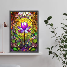 Load image into Gallery viewer, Diamond Painting - Full Round - lotus glass art (40*60CM)
