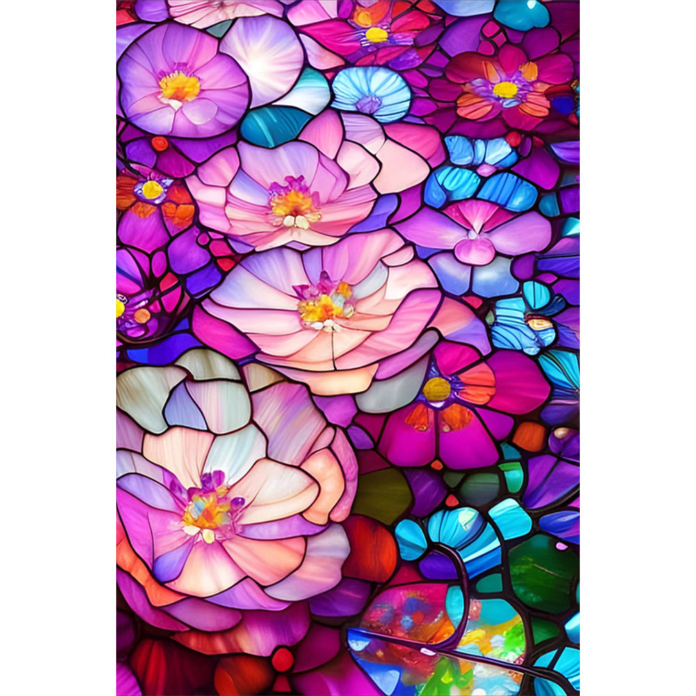 Diamond Painting - Full Round - lotus glass art (40*60CM)