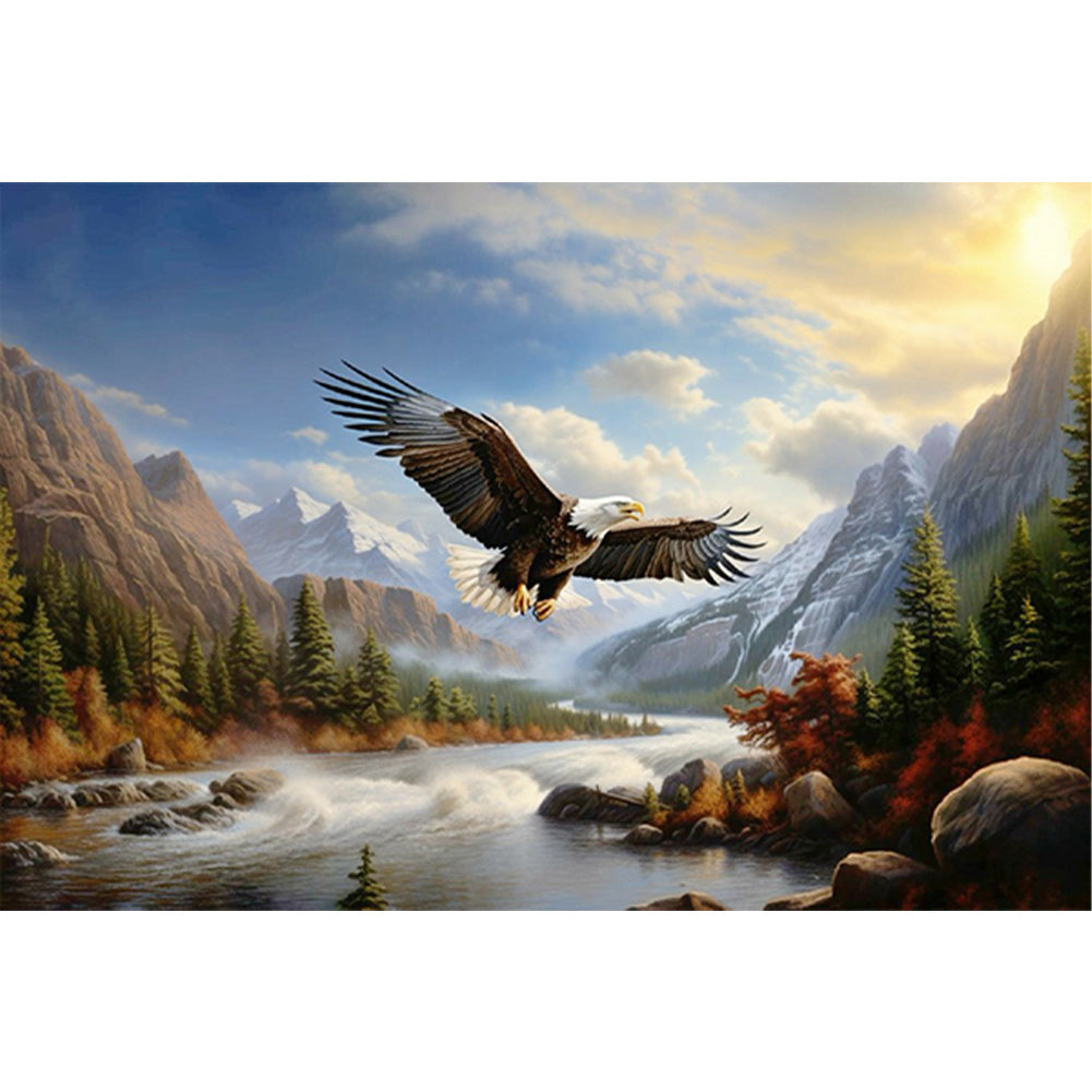 Diamond Painting - Full Round - soaring eagle (60*40CM)