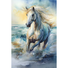 Load image into Gallery viewer, Diamond Painting - Full Round - white horse (40*60CM)
