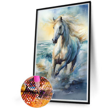 Load image into Gallery viewer, Diamond Painting - Full Round - white horse (40*60CM)
