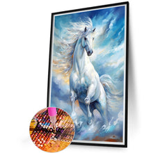 Load image into Gallery viewer, Diamond Painting - Full Round - white horse (40*60CM)
