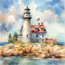 Load image into Gallery viewer, Diamond Painting - Full Round - lighthouse (40*40CM)
