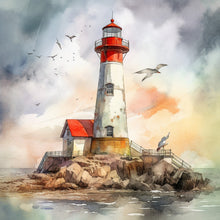 Load image into Gallery viewer, Diamond Painting - Full Round - lighthouse (40*40CM)
