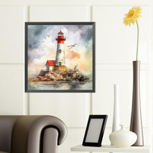 Load image into Gallery viewer, Diamond Painting - Full Round - lighthouse (40*40CM)
