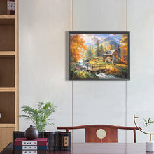 Load image into Gallery viewer, Diamond Painting - Full Round - countryside mountains (50*40CM)
