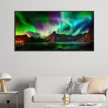 Load image into Gallery viewer, AB Diamond Painting - Full Square - Aurora at night (80*40CM)
