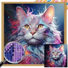 Load image into Gallery viewer, AB Diamond Painting - Full Square - Colorful cats (40*40CM)
