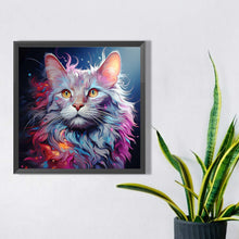 Load image into Gallery viewer, AB Diamond Painting - Full Square - Colorful cats (40*40CM)
