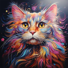 Load image into Gallery viewer, AB Diamond Painting - Full Square - Colorful cats (40*40CM)

