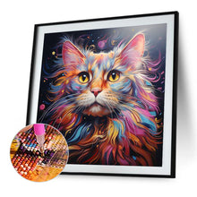 Load image into Gallery viewer, AB Diamond Painting - Full Square - Colorful cats (40*40CM)
