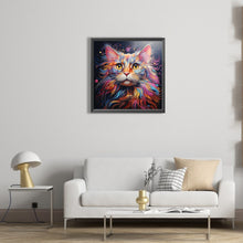 Load image into Gallery viewer, AB Diamond Painting - Full Square - Colorful cats (40*40CM)
