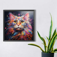 Load image into Gallery viewer, AB Diamond Painting - Full Square - Colorful cats (40*40CM)
