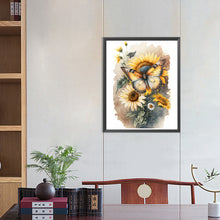 Load image into Gallery viewer, Diamond Painting - Full Round - Sunflowers and butterflies (40*50CM)
