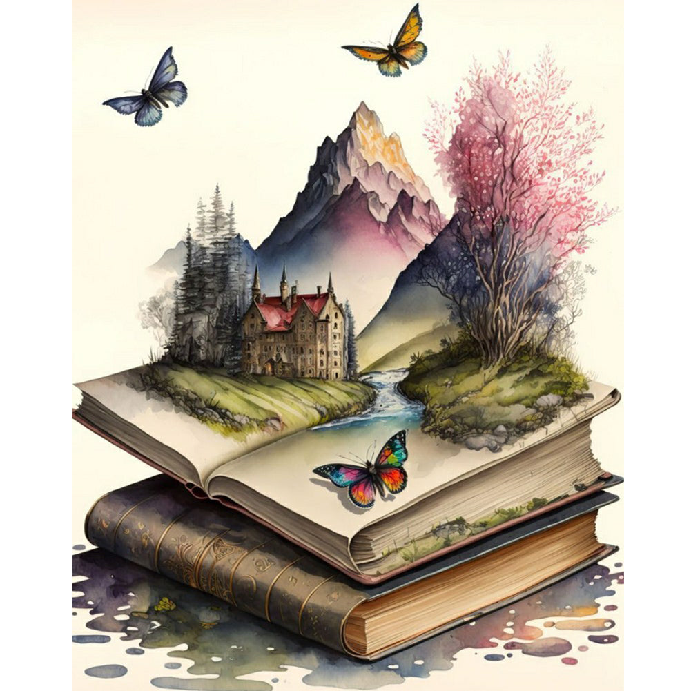 Diamond Painting - Full Round - book world (40*50CM)