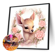 Load image into Gallery viewer, Diamond Painting - Full Round - flower deer (40*40CM)
