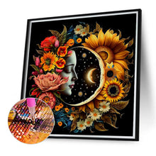 Load image into Gallery viewer, Diamond Painting - Full Round - Celestial bodies, sun and moon - yin and yang zodiac signs (40*40CM)
