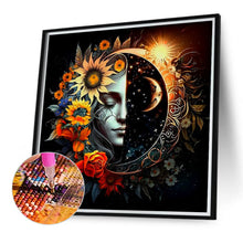 Load image into Gallery viewer, Diamond Painting - Full Round - Celestial bodies, sun and moon - yin and yang zodiac signs (40*40CM)
