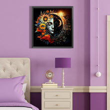 Load image into Gallery viewer, Diamond Painting - Full Round - Celestial bodies, sun and moon - yin and yang zodiac signs (40*40CM)
