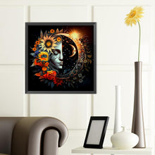 Load image into Gallery viewer, Diamond Painting - Full Round - Celestial bodies, sun and moon - yin and yang zodiac signs (40*40CM)
