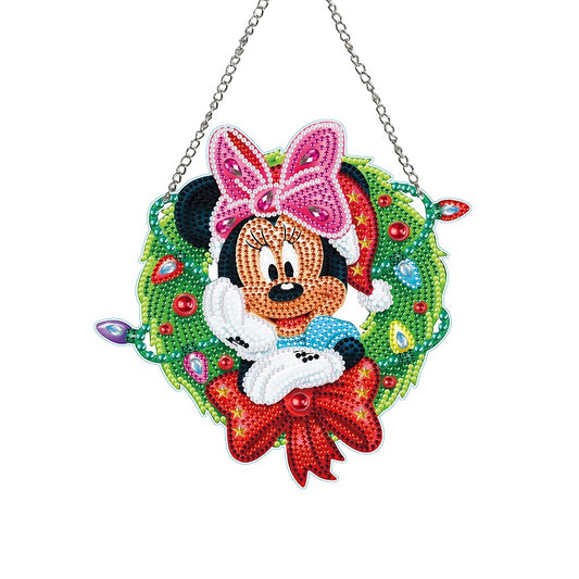 Special Shaped Xmas Spot Drill Garland Mickey Christmas Decor Massie Donald Duck