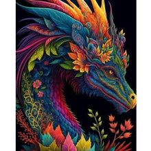Load image into Gallery viewer, Diamond Painting - Full Round - Flower Dragon (40*50CM)
