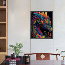 Load image into Gallery viewer, Diamond Painting - Full Round - Flower Dragon (40*50CM)
