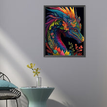 Load image into Gallery viewer, Diamond Painting - Full Round - Flower Dragon (40*50CM)
