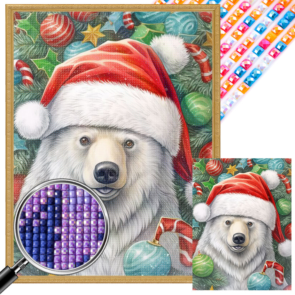 AB Diamond Painting - Full Square - christmas animals (30*40CM)