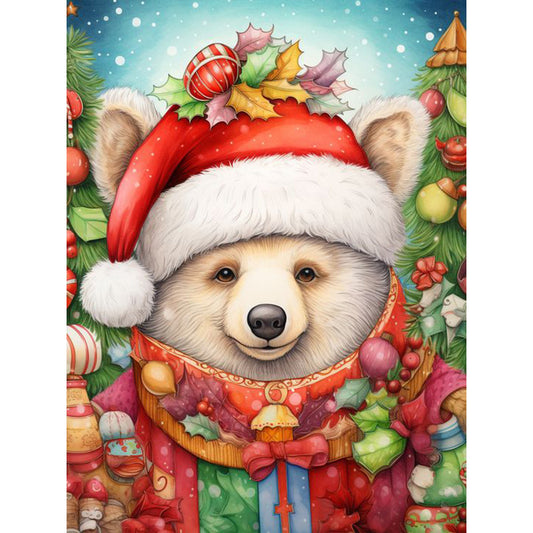 AB Diamond Painting - Full Square - christmas animals (30*40CM)