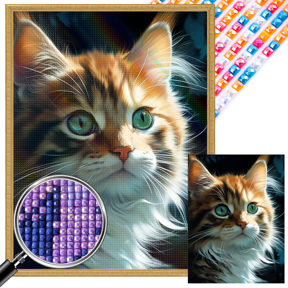 AB Diamond Painting - Full Square - cat cat (30*40CM)