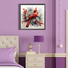 Load image into Gallery viewer, Diamond Painting - Full Round - cardinal on tree branch (40*40CM)
