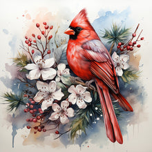 Load image into Gallery viewer, Diamond Painting - Full Round - cardinal on tree branch (40*40CM)
