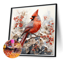 Load image into Gallery viewer, Diamond Painting - Full Round - cardinal on tree branch (40*40CM)
