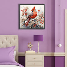 Load image into Gallery viewer, Diamond Painting - Full Round - cardinal on tree branch (40*40CM)
