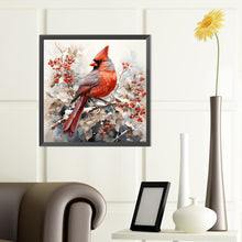 Load image into Gallery viewer, Diamond Painting - Full Round - cardinal on tree branch (40*40CM)
