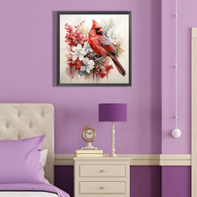 Load image into Gallery viewer, Diamond Painting - Full Round - cardinal on tree branch (40*40CM)
