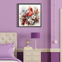 Load image into Gallery viewer, Diamond Painting - Full Round - cardinal on tree branch (40*40CM)
