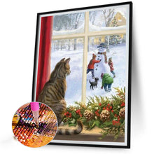Load image into Gallery viewer, Diamond Painting - Full Round - Christmas cats and dogs (40*50CM)
