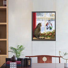 Load image into Gallery viewer, Diamond Painting - Full Round - Christmas cats and dogs (40*50CM)
