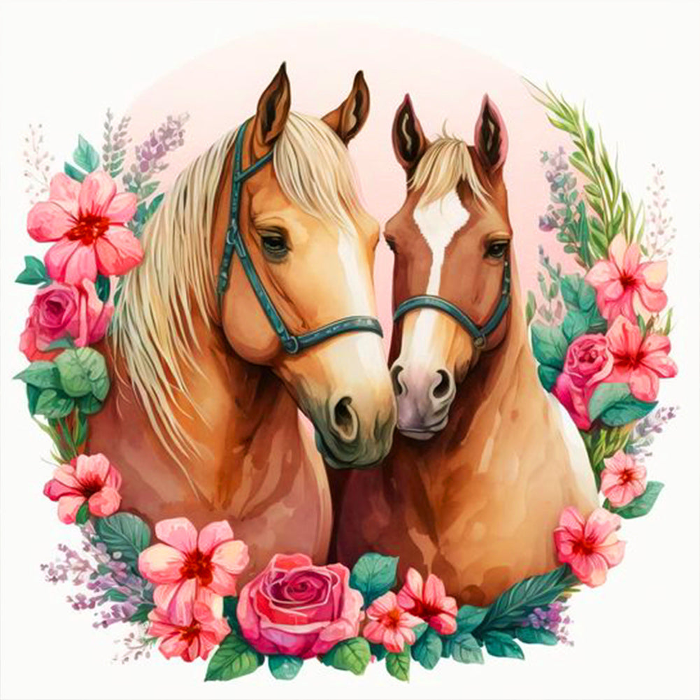 Diamond Painting - Full Round - horse (40*40CM)