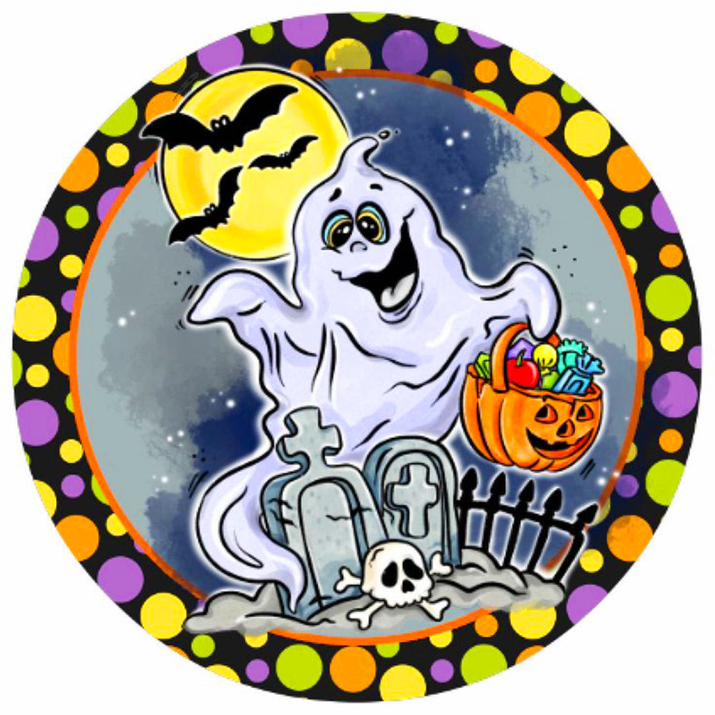 Diamond Painting - Full Round - Halloween cute ghost (40*40CM)