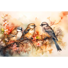 Load image into Gallery viewer, Diamond Painting - Full Round - Birds chatting on beautiful branches (40*60CM)
