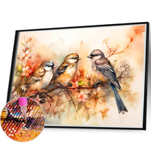 Load image into Gallery viewer, Diamond Painting - Full Round - Birds chatting on beautiful branches (40*60CM)
