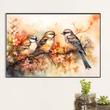 Load image into Gallery viewer, Diamond Painting - Full Round - Birds chatting on beautiful branches (40*60CM)
